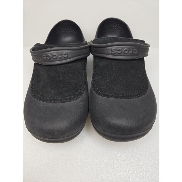 Crocs Troika Suede Tops Closed Heel Slip On Clogs Comfort Shoe Women's Size 7 - Picture 10 of 10